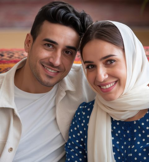 Middle Eastern couple — Marriage Month 2026