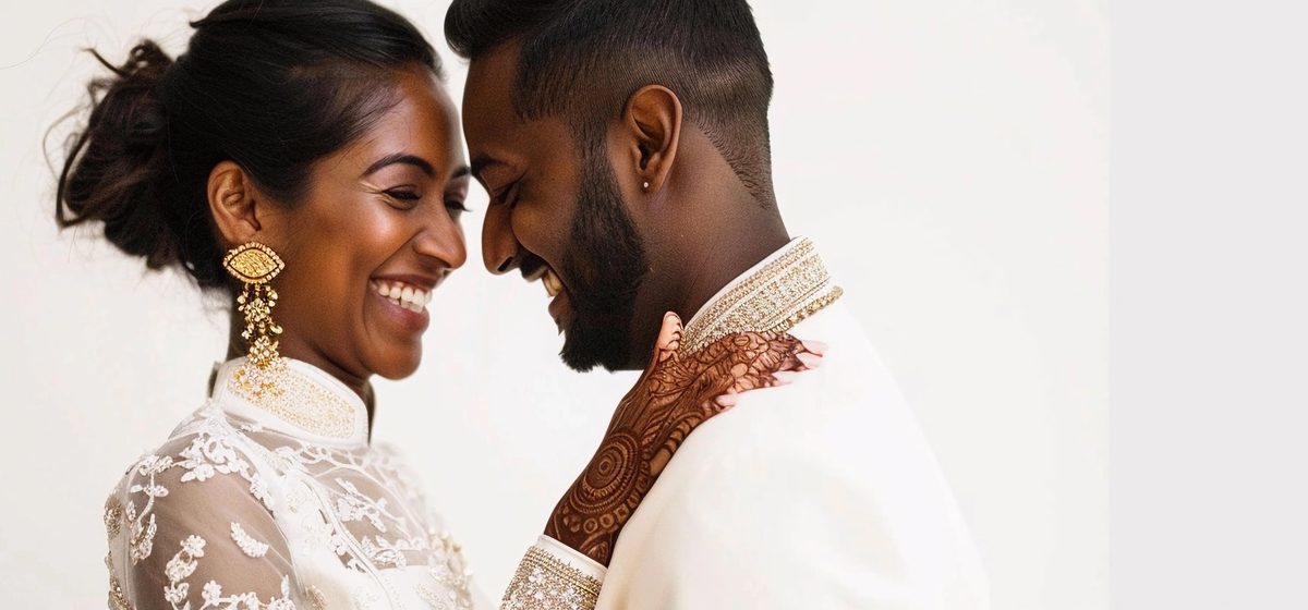 South Asian interracial couple — diverse TT